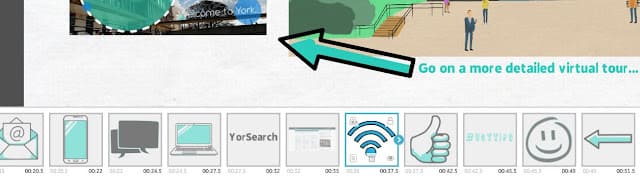 Временная шкала VideoScribe с последовательностью элементов